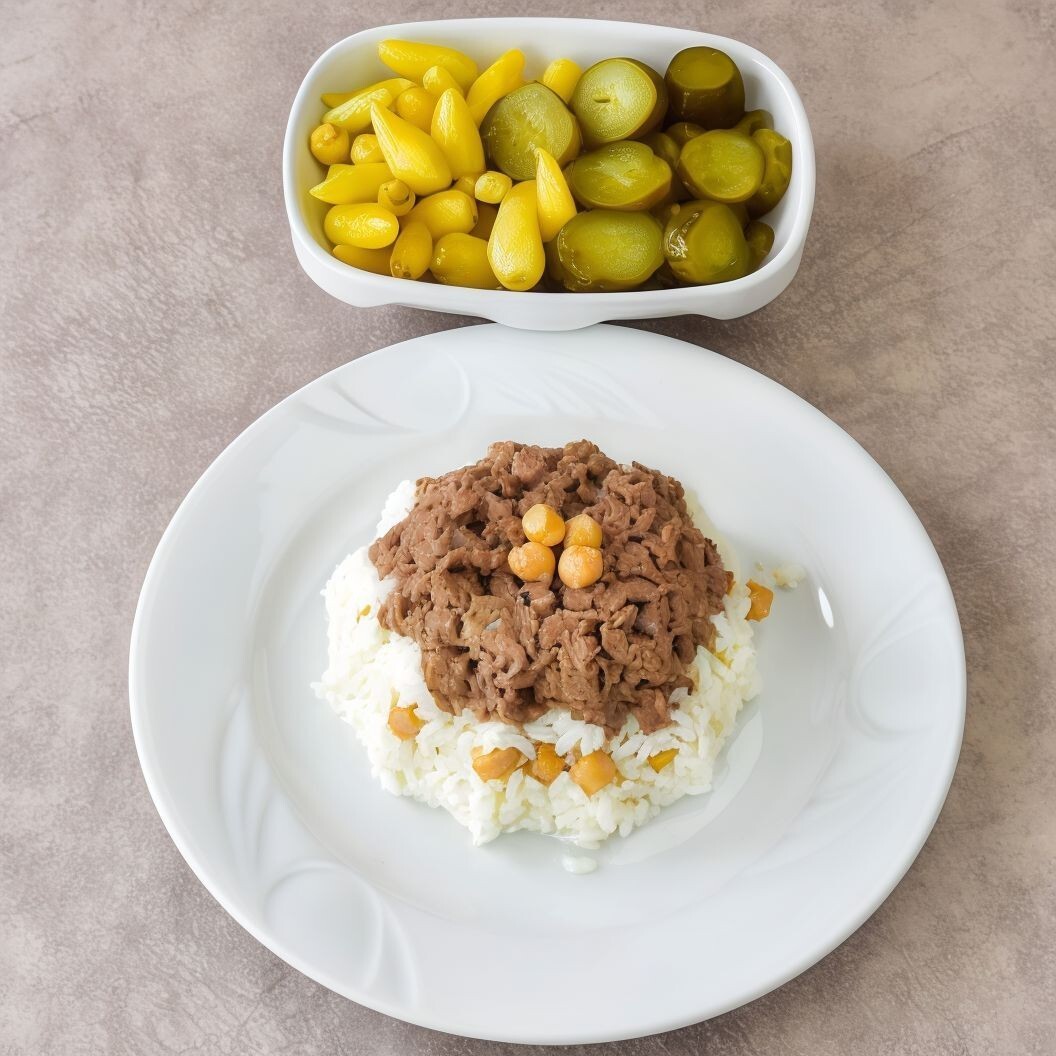 Nohutlu Kavurmalı Pilav