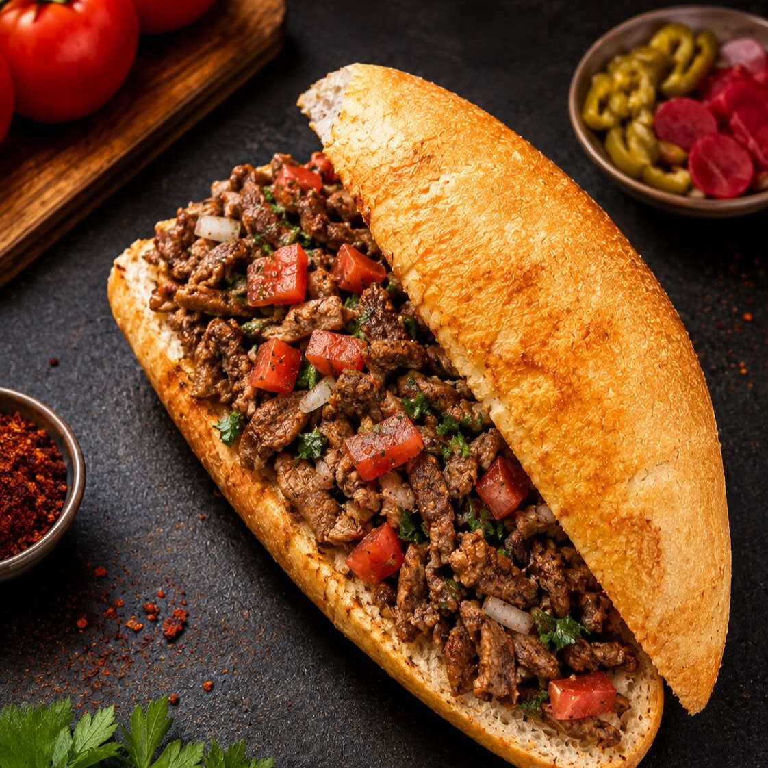 Tavuk Tantuni Tam Ekmek