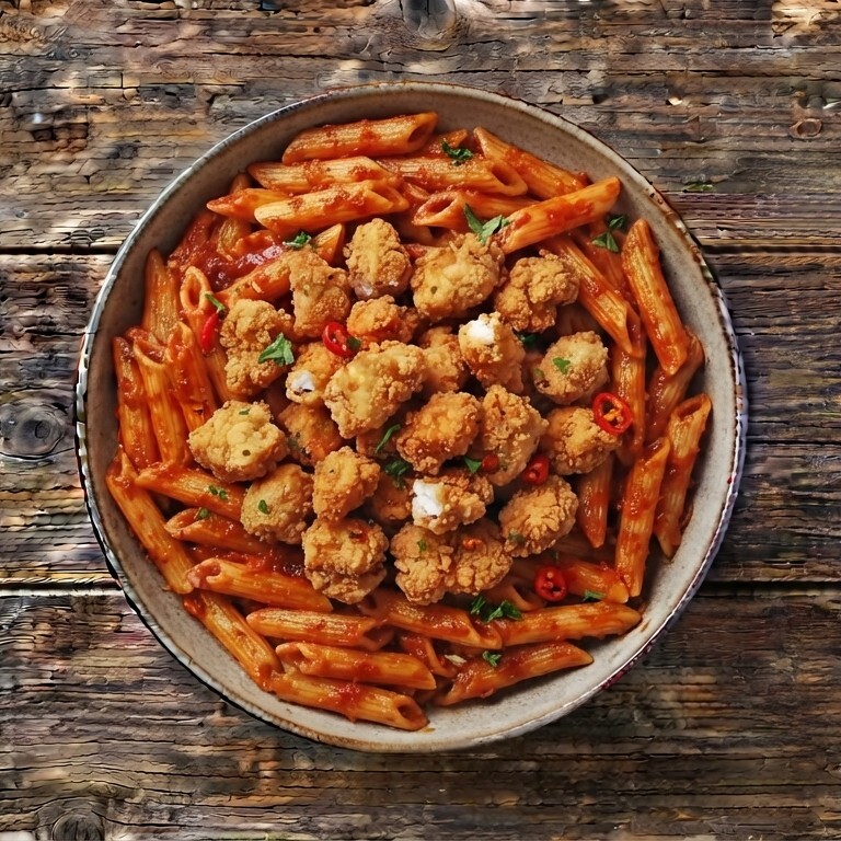 Acılı Tavuklu Penne