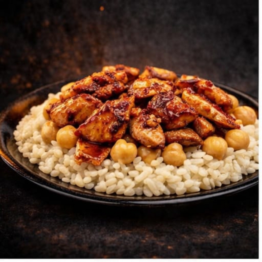 Mangal Soslu Tavuk Pilav