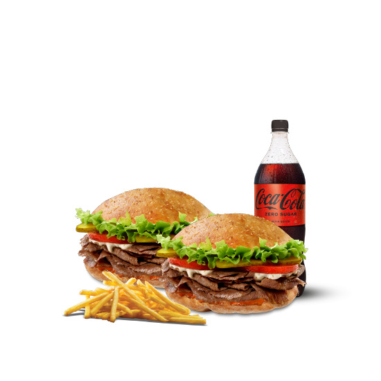 2’li Tombik Et Döner Menü