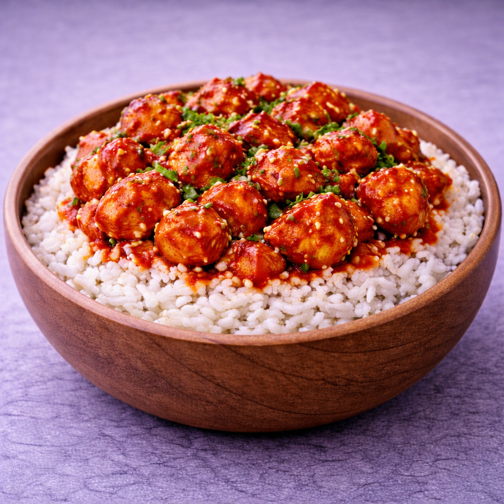 Sweet Chili Soslu Tavuklu Pilav