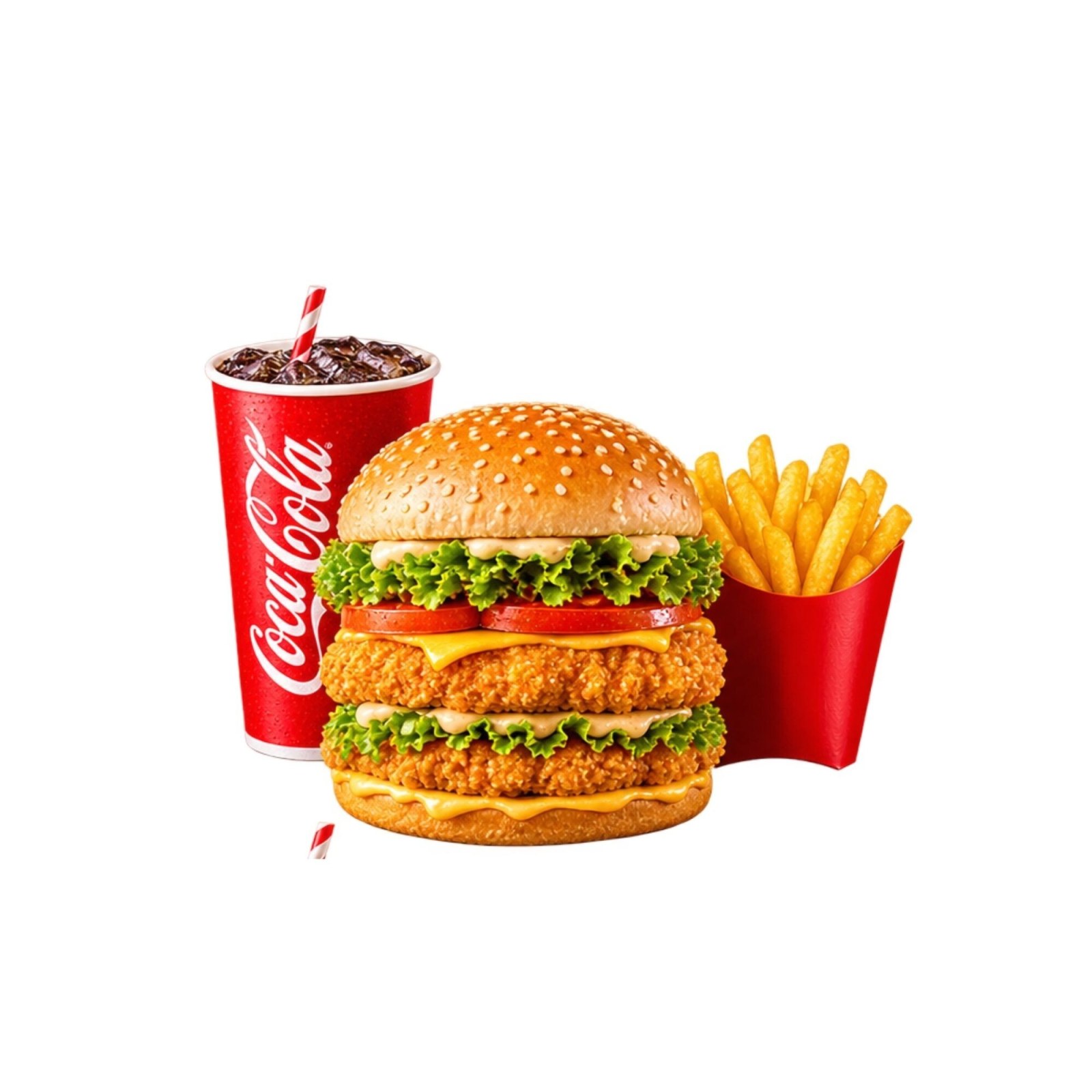Double Burger Menü