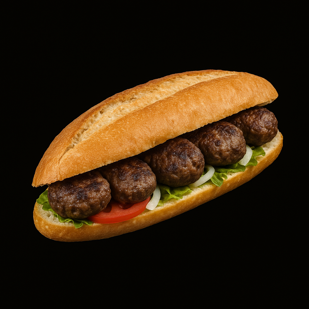 Yarım Ekmek Izgara Köfte