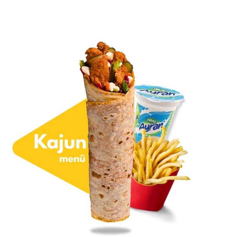 Cajun Tavuk Dürüm Menü