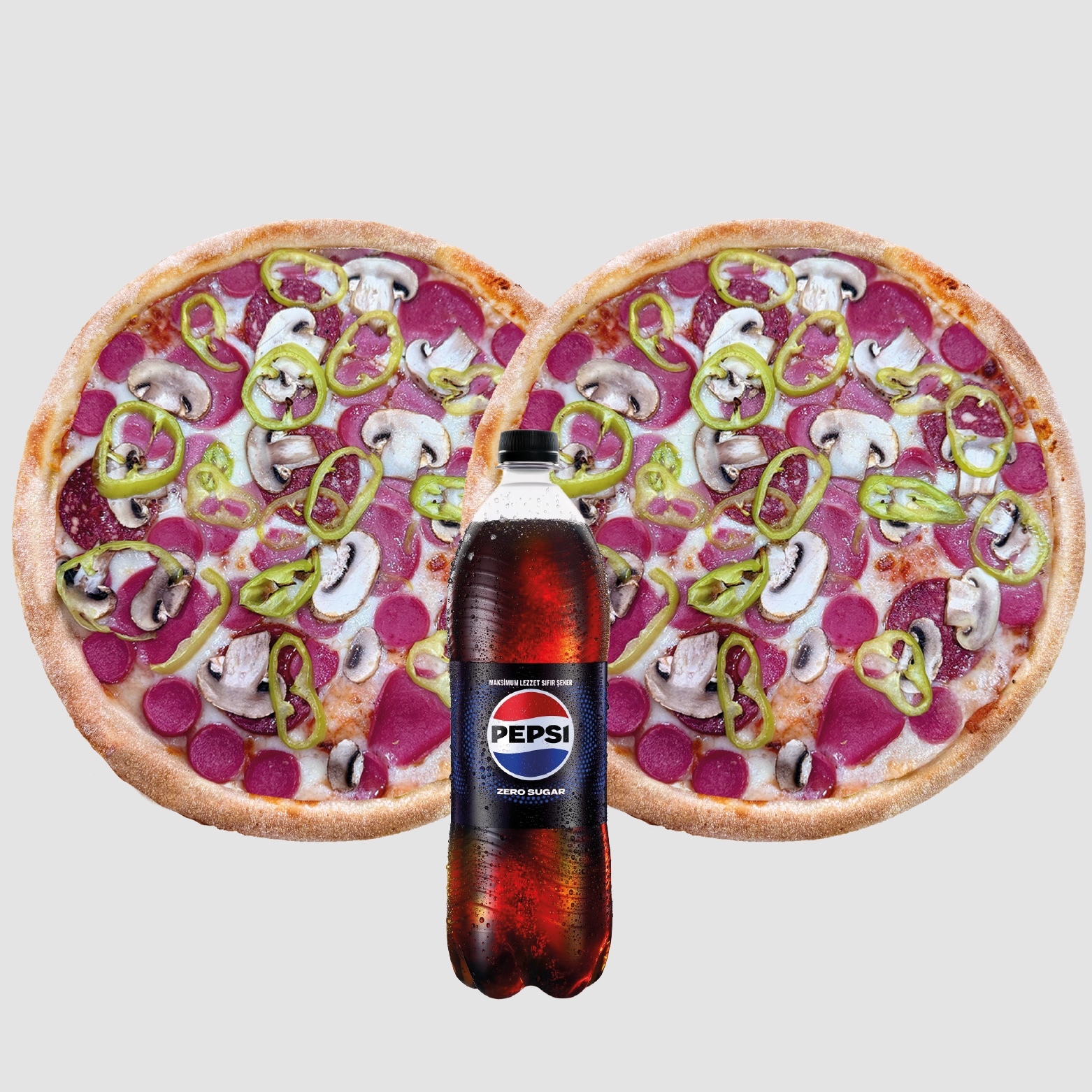 2'li Büyük Boy Pizza Menü