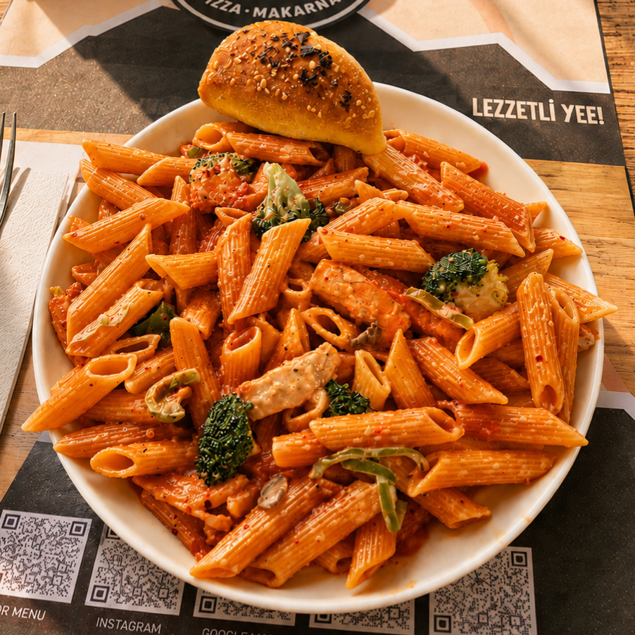 Tavuklu Domates Soslu Penne