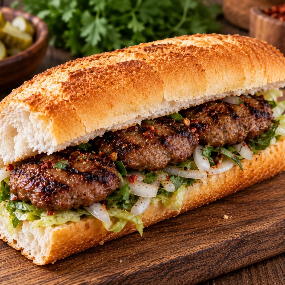 3 Çeyrek Köfte Ekmek (300Gr)