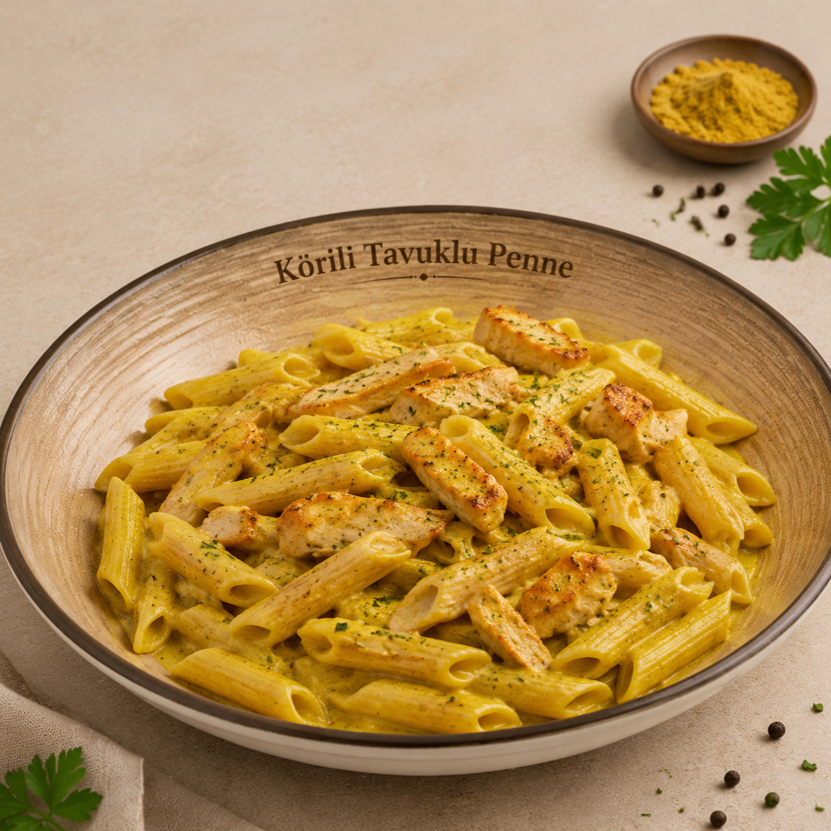 Körili Tavuklu Penne