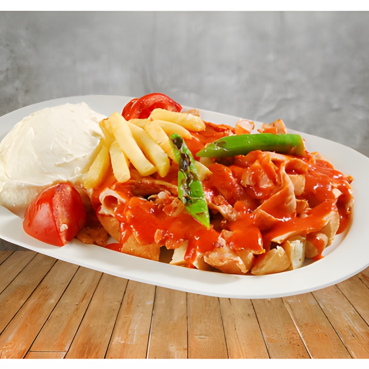 İskender (Tavuk Dönerden)
