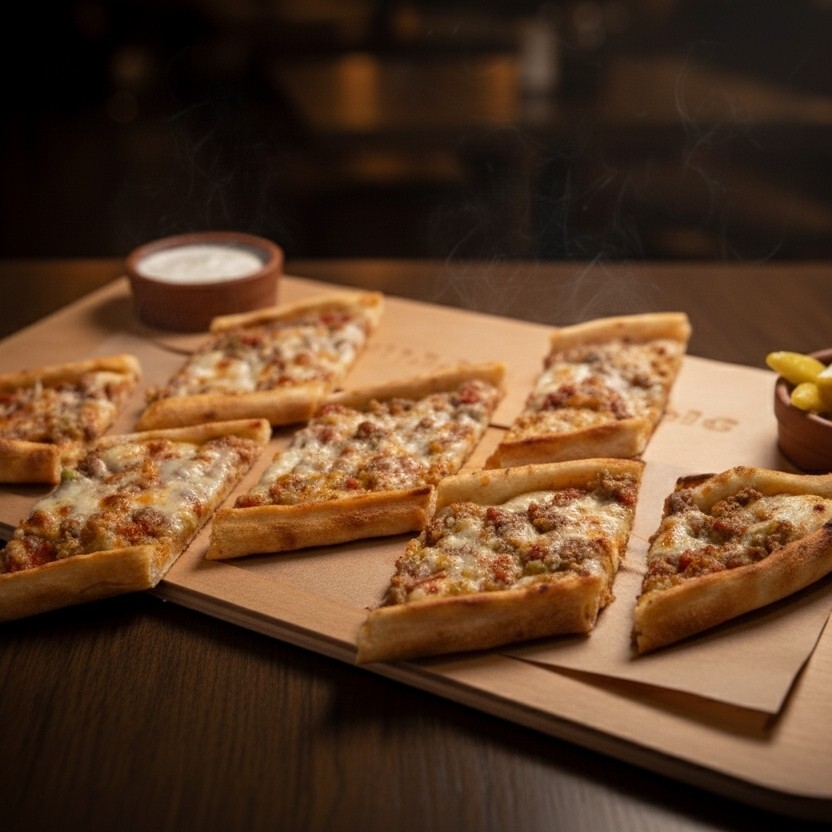 Kıymalı Kaşarlı Pide