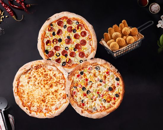 3'lü Pizza Menü
