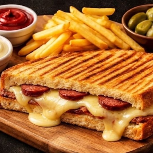 Sucuklu Kaşarlı Tost