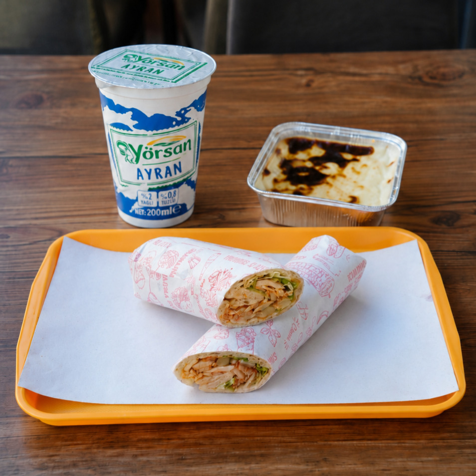 Tavuk Döner Menü - Lavaş