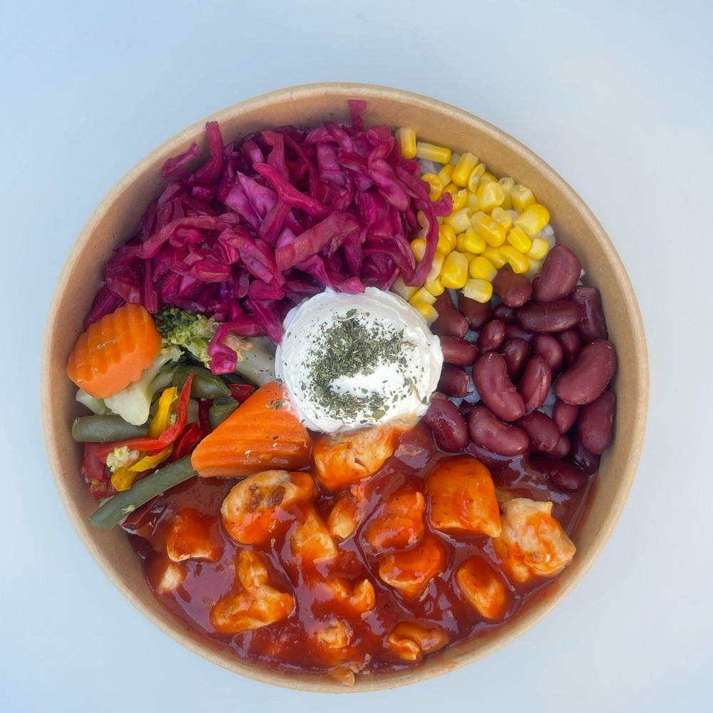 Meksika Soslu Tavuk Bowl