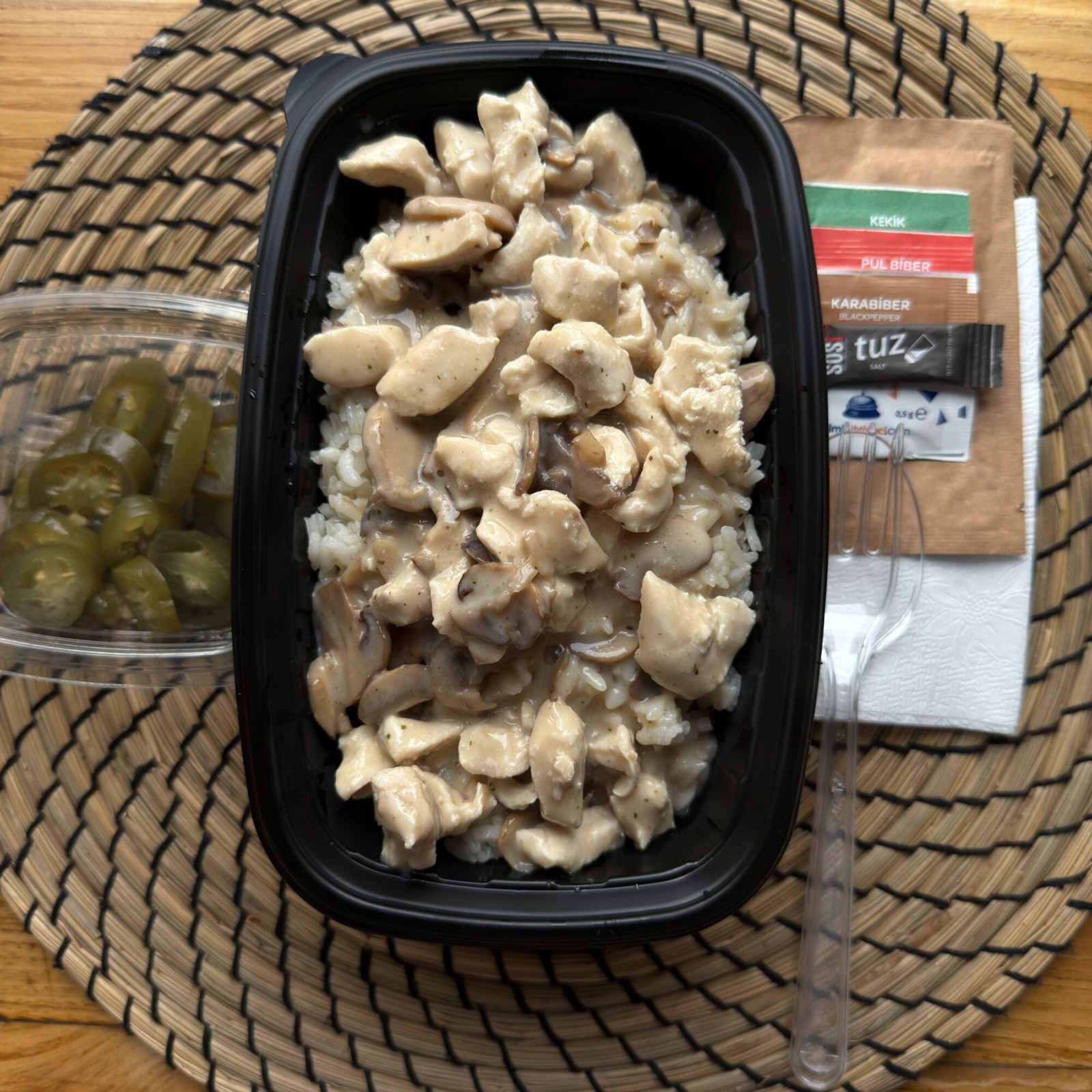 Kremalı Mantarlı Tavuklu Pilav (400gr)