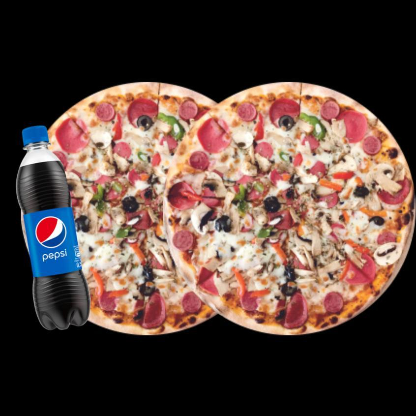 2'li Büyük Boy Pizza Menü
