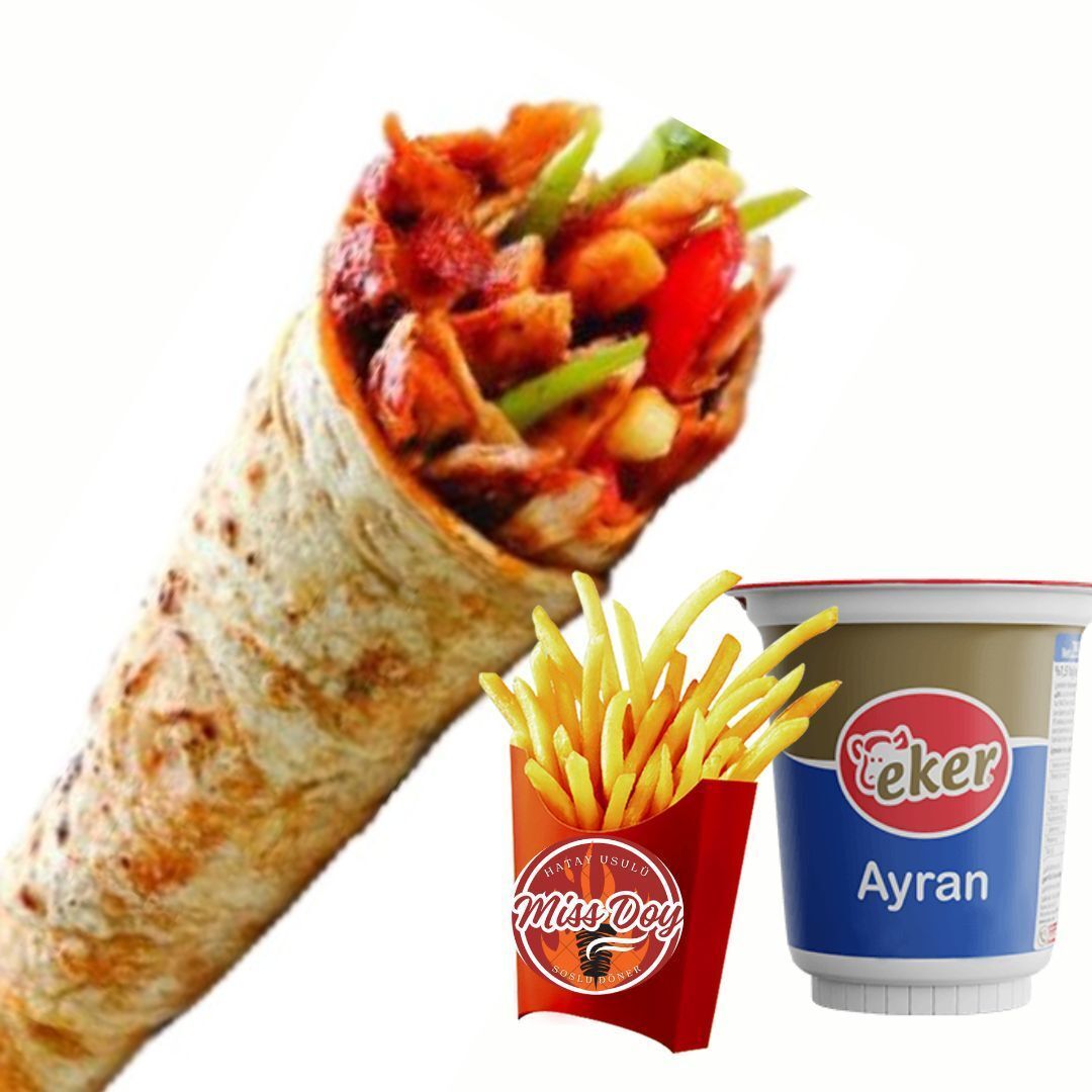 Miss’Doy Tavuk Döner Dürüm Menü 1