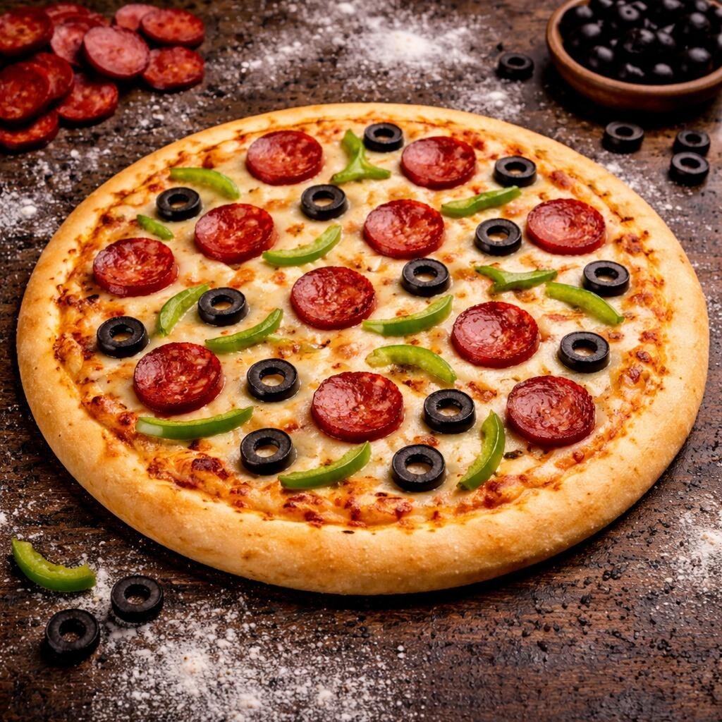 Klasik Sucuklu Pizza (Orta)