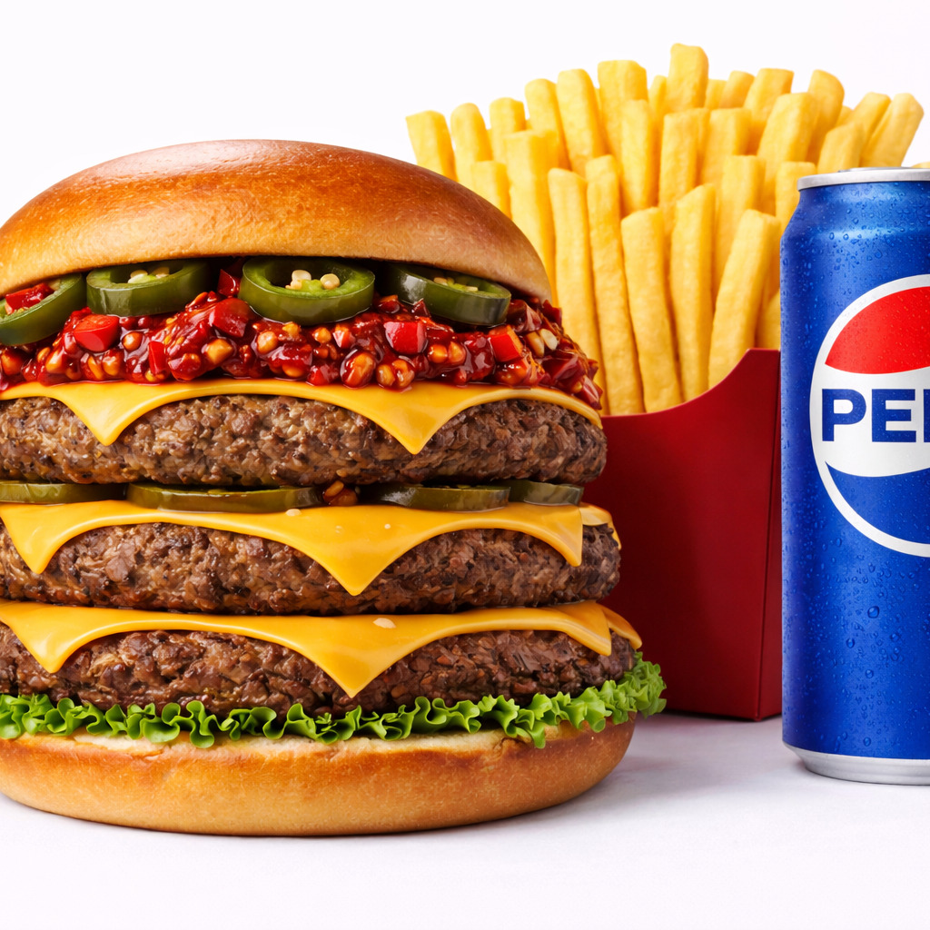 Triple Mexıca Burger Menu