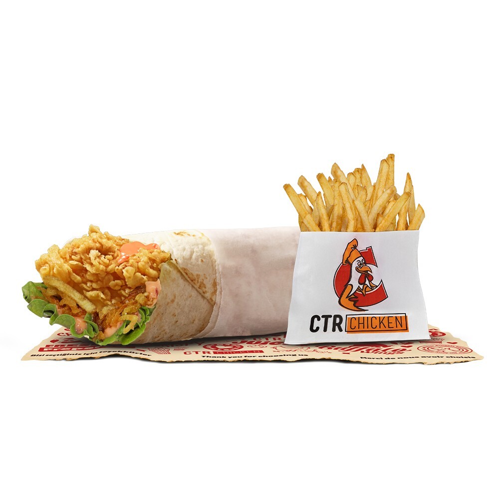 Acılı Tornado Dürüm + Patates
