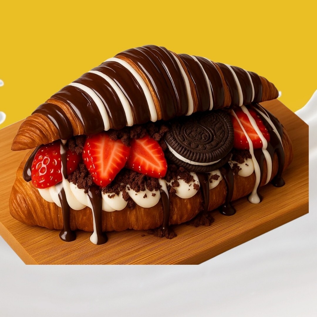 Oreo Çilek Kruvasan