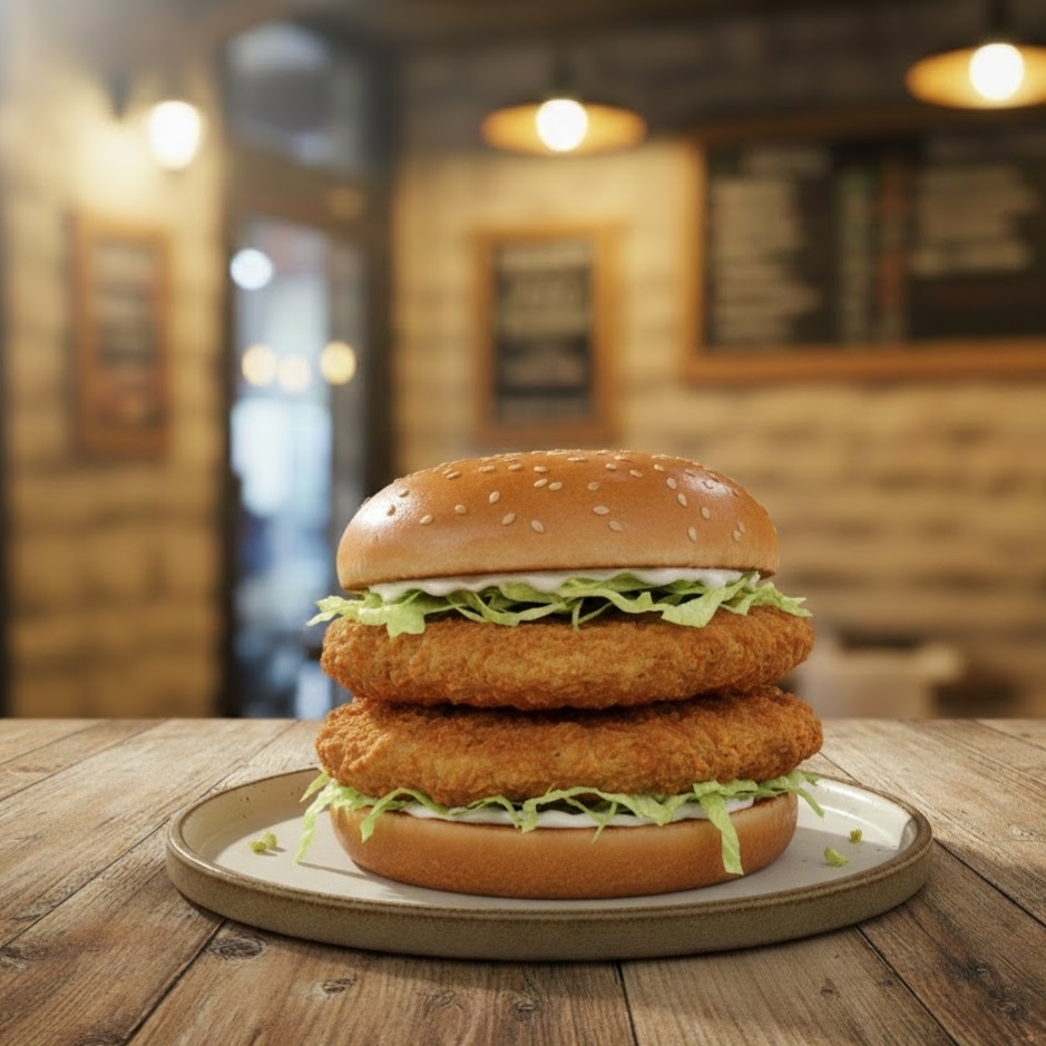 Double Tavuk Burger