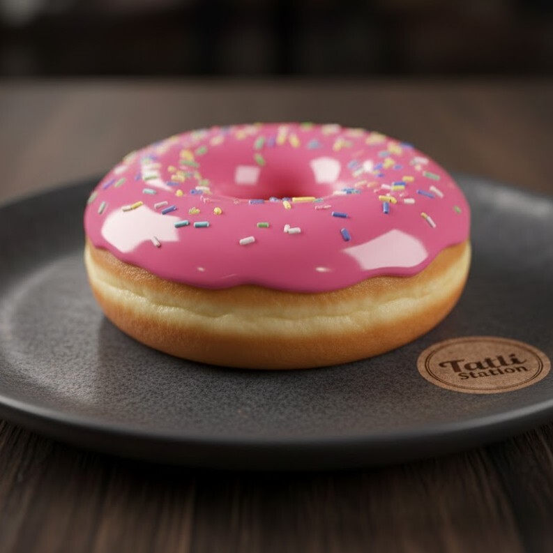 Pink Glaze Donut