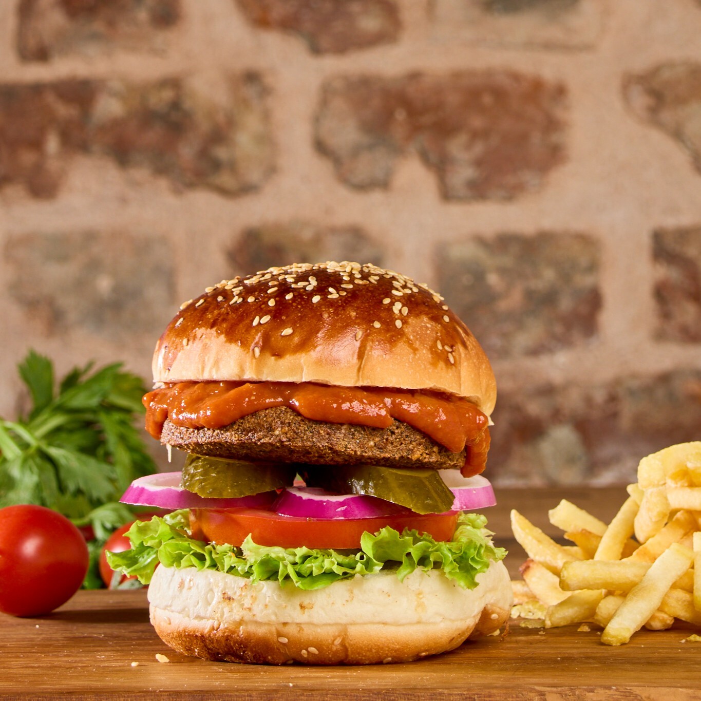 Vejetaryen Falafel Burger
