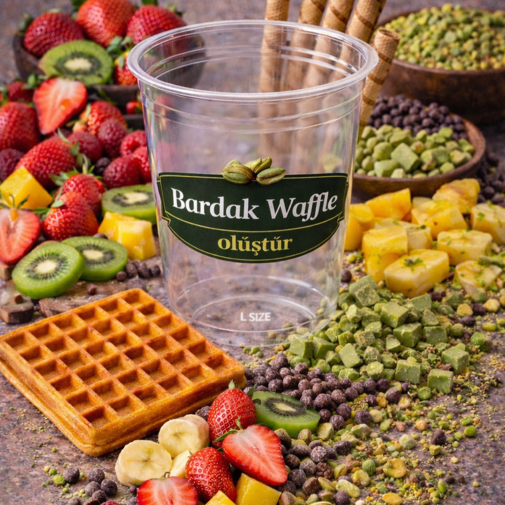 Bardak Waffle'nı Oluştur