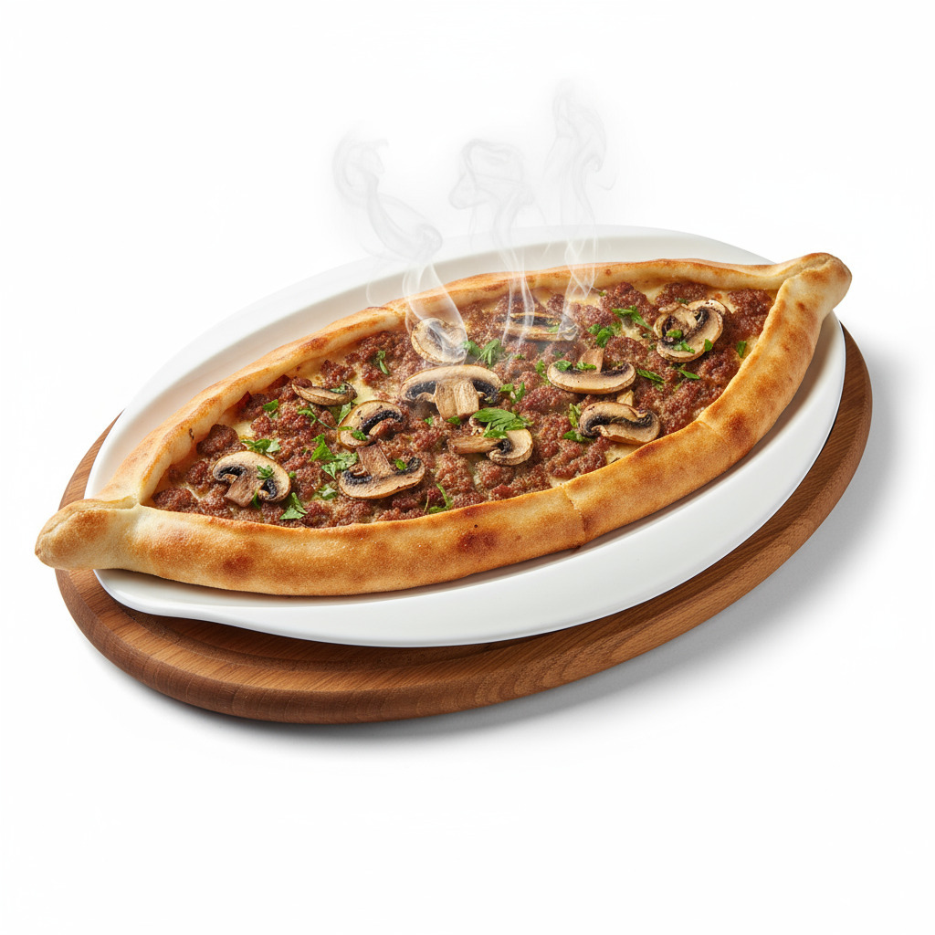 Kıymalı Mantarlı Pide