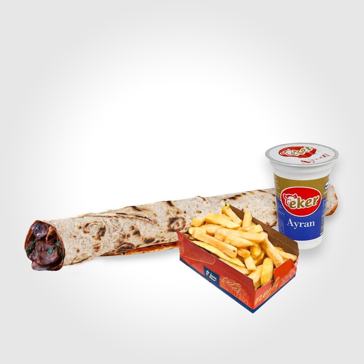 Doyuran Patatesli Etibol Füze Et Dürüm Menü