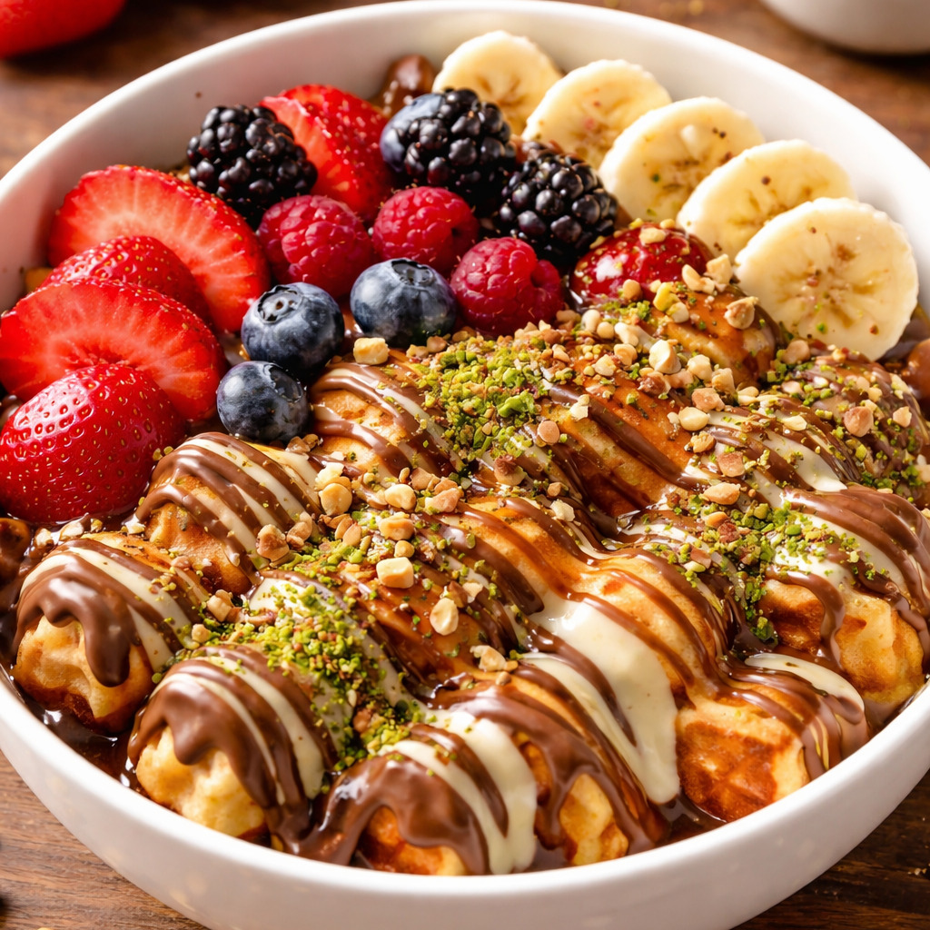 İki kalp Full Bowl Waffle +Bardak Limonata(250ml)