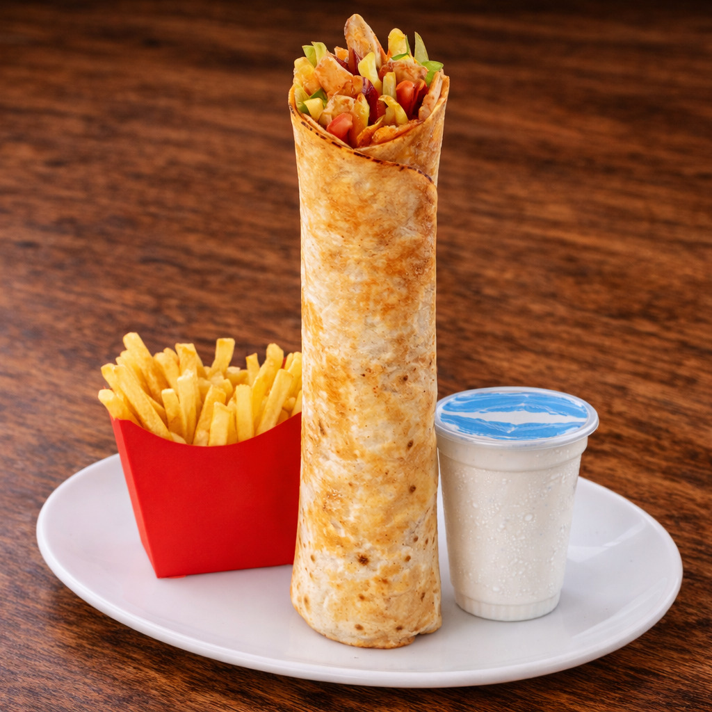 Ayranlı Sırık Et Döner Menü