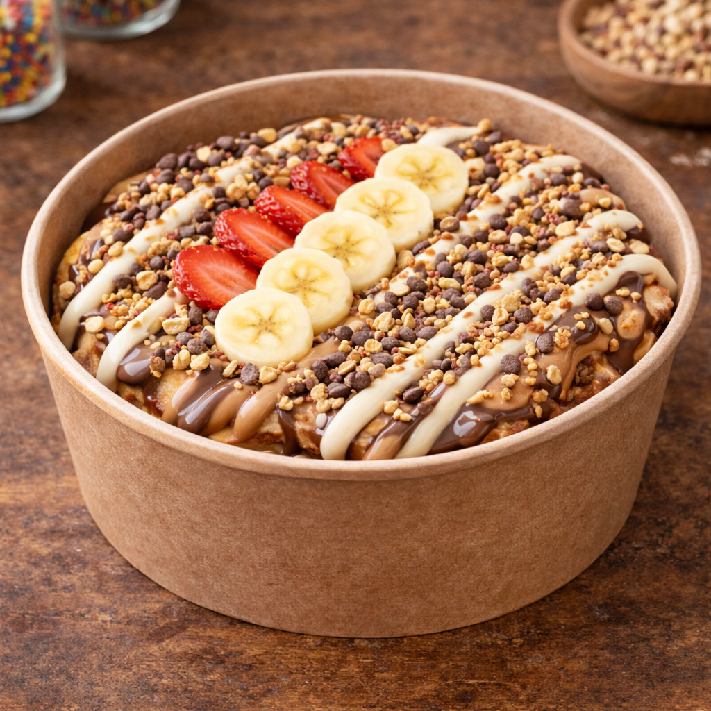 Bi Fındık & Badem Waffle big (Bowl) KOVA