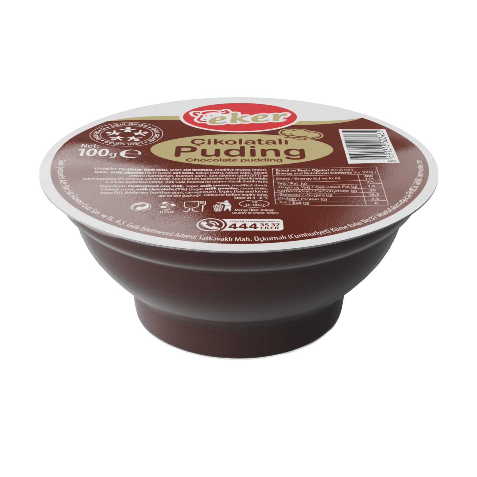 Eker Çikolatalı Puding (100 gr.)