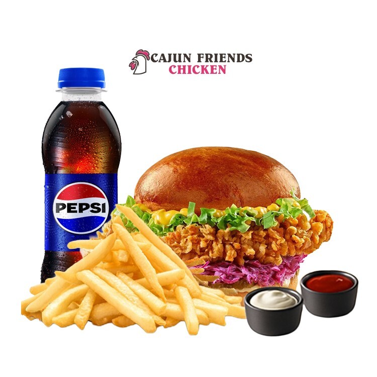 Purble Tenders Burger Menü