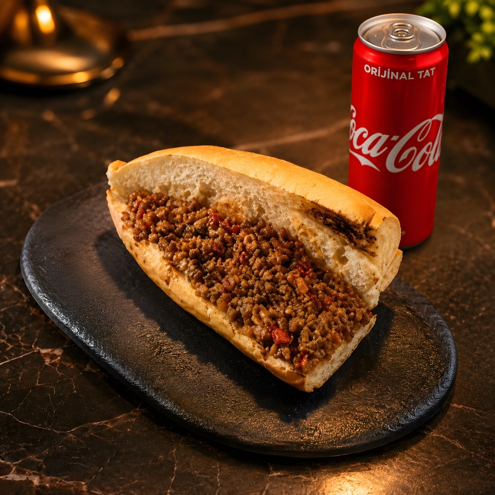 3/4 Ekmek Arası Kokoreç+ 330 ml Coca Cola