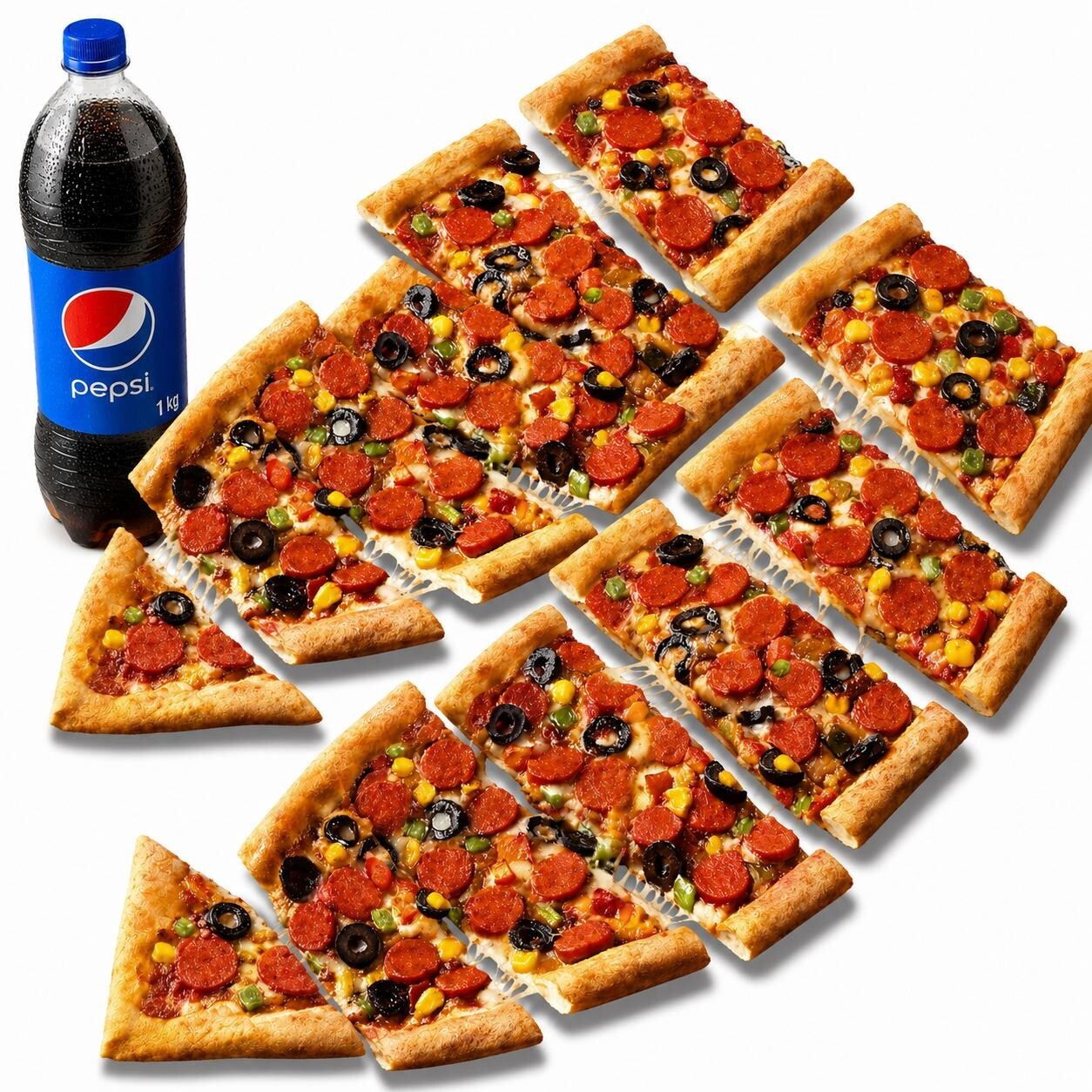 2 Sosisli Pide + 1 lt Kola