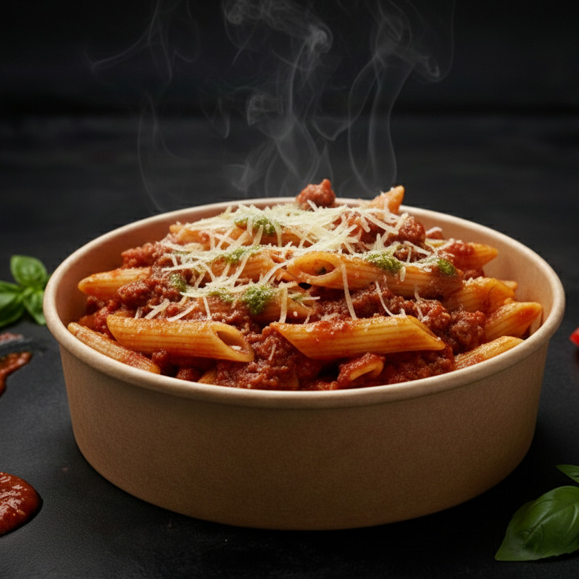 Çanak’ta Bolognese Classico Penne (Çanak’ta Bolonez Soslu)