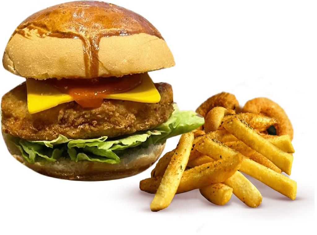Acılı Mexico Burger + içecek + patates