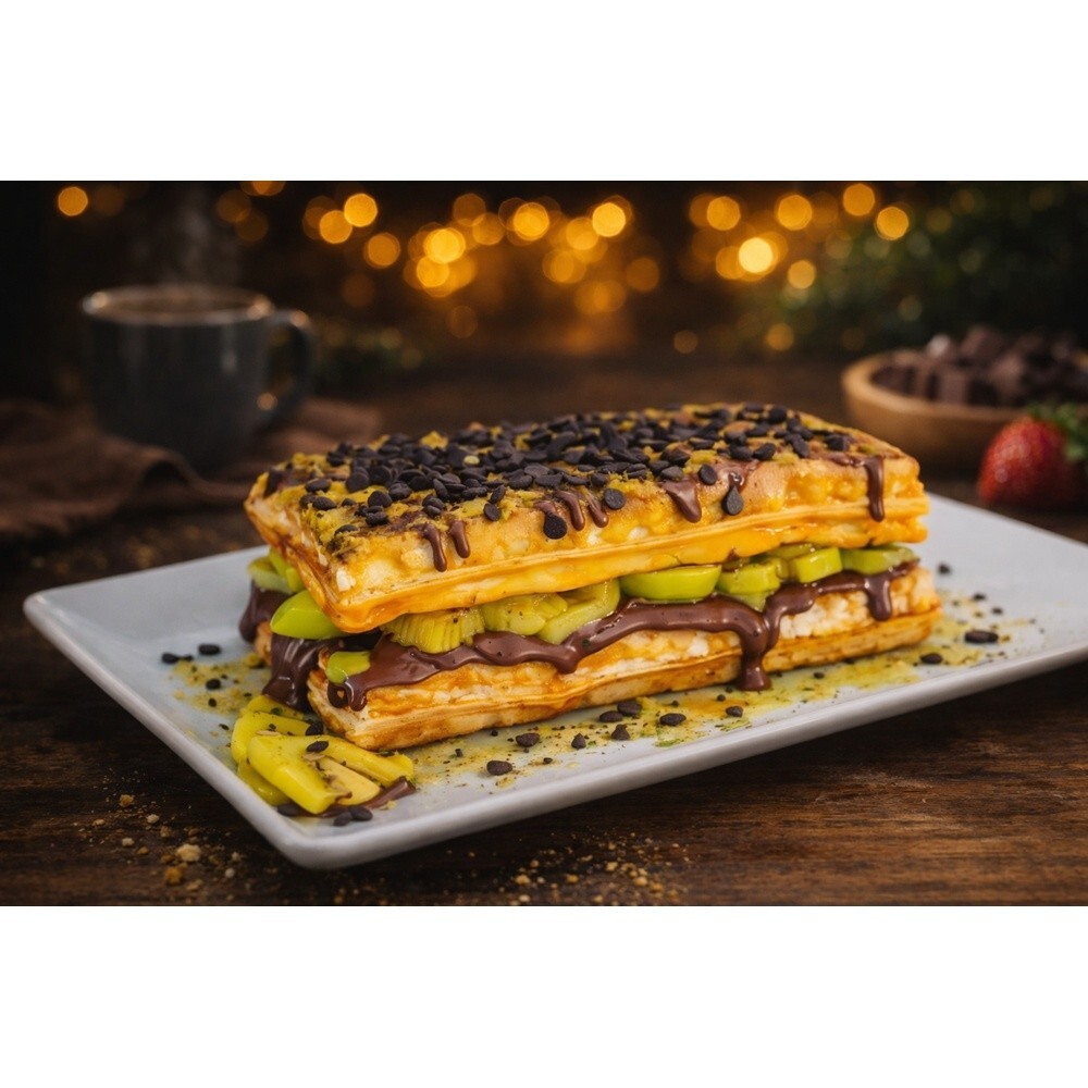 Double Green King Waffle