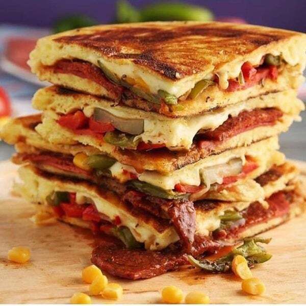 Süper Karışık Bazlama Tost