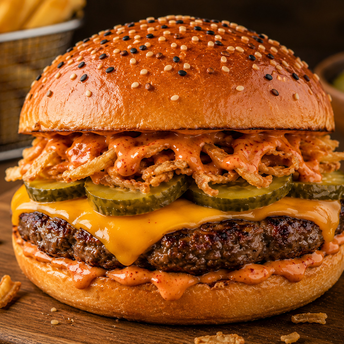 Acı Soslu Klasik Burger
