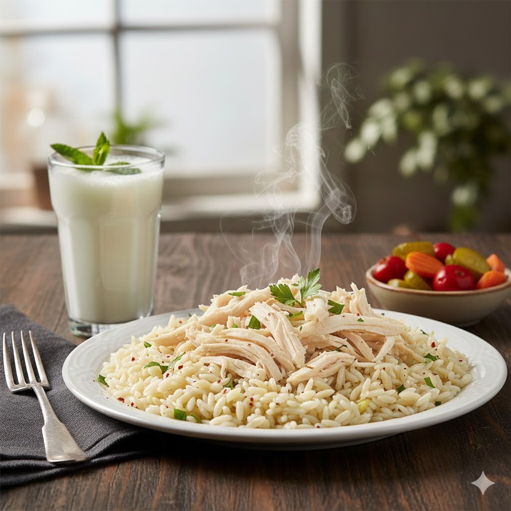 Tavuklu Pilav & Ayran & Turşu