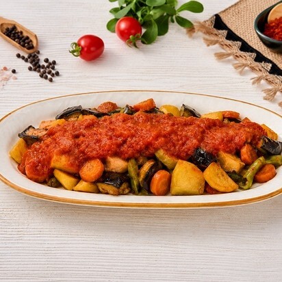 Domates Soslu Karışık Kızartma