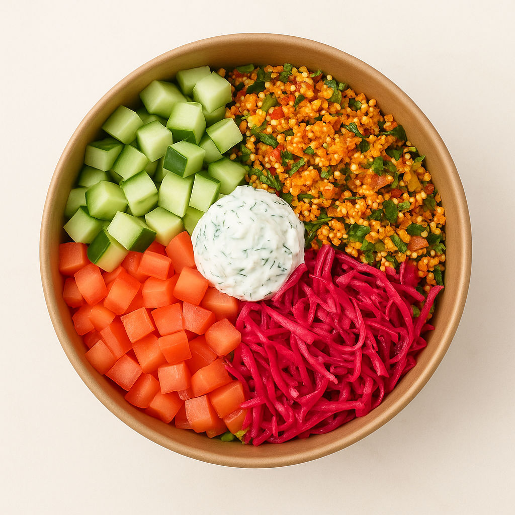 Bol Yeşillikli Kısırlı Salata