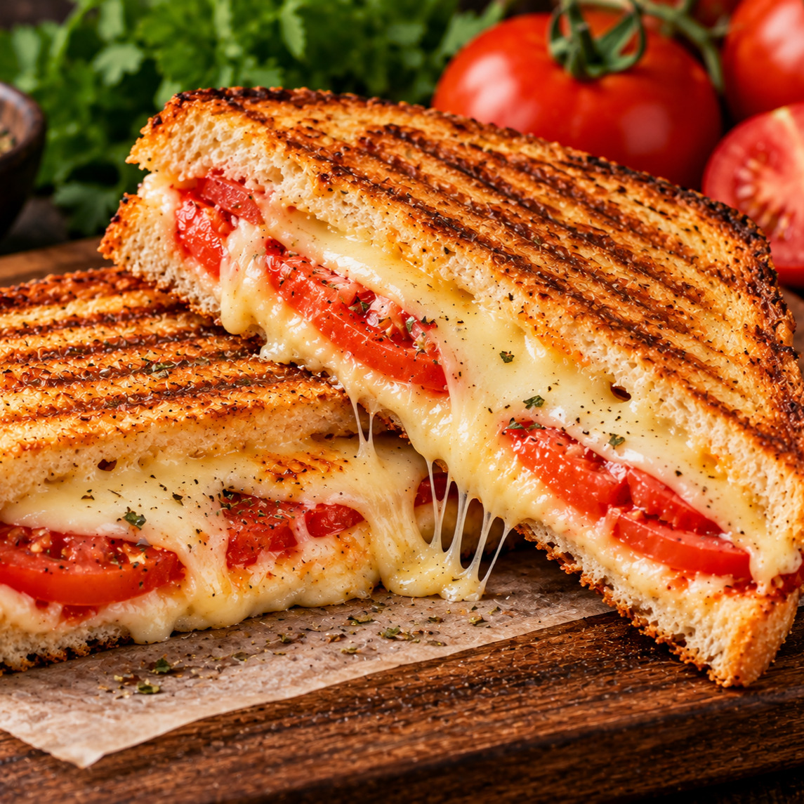 Kaşar Domates Tost Yarım Ekmek