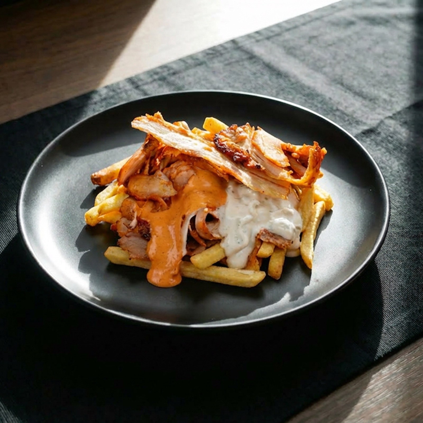 Patates Kırmızı Soslu Tavuk Döner 100 gr
