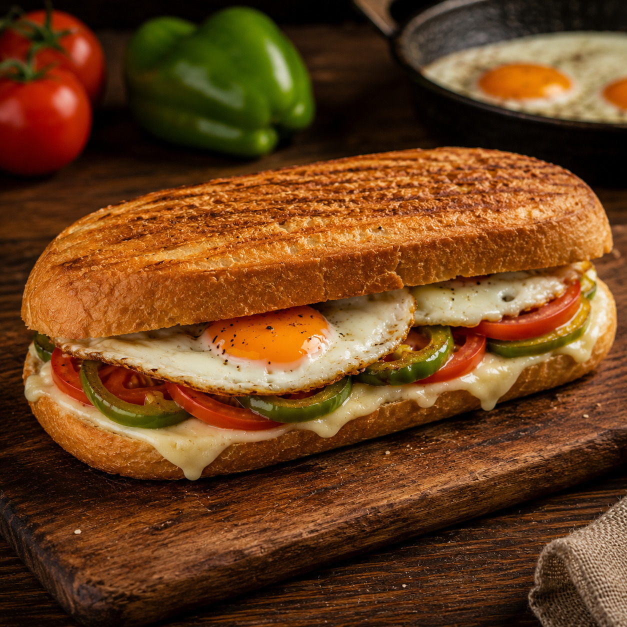 Sahanda Yumurtalı Sandviç